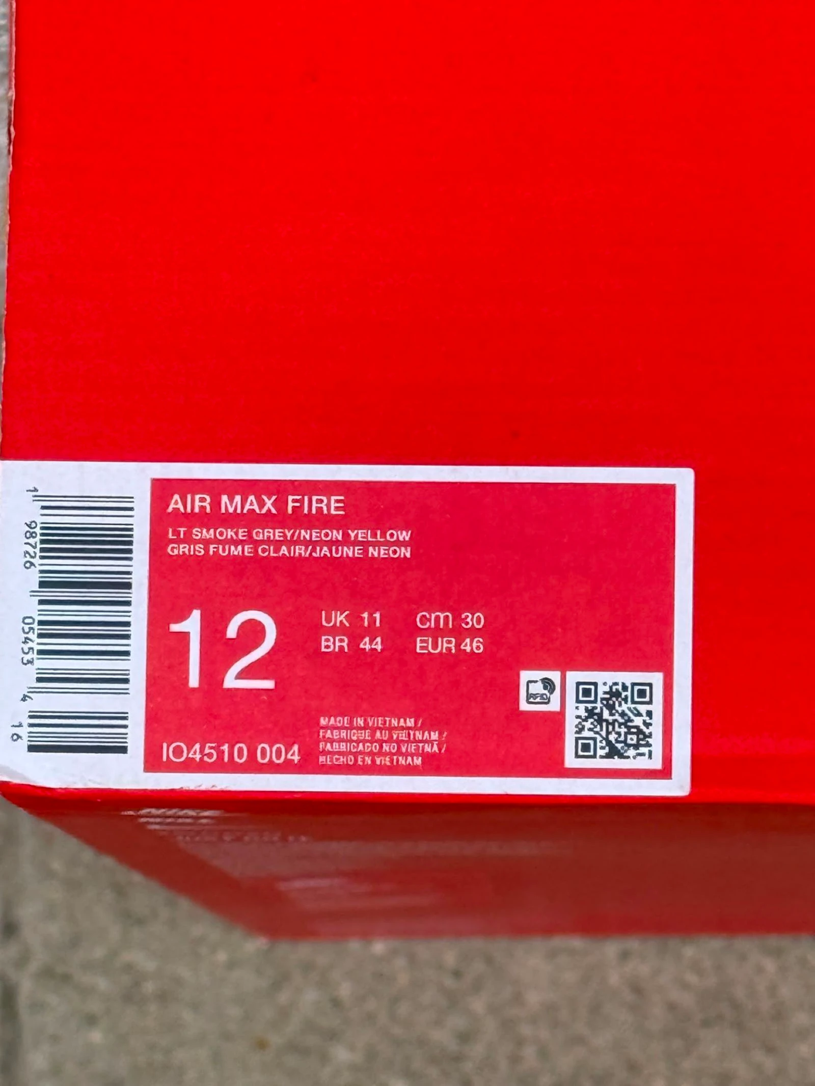 Nike Air Max Fire – Neuves – Taille 46 (Gris/Jaune Néon) – photo 2